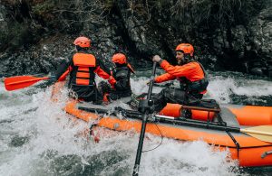 Alaska travelers can embark on a River Rafting Trip on the Kenai Peninsula with Flow AK based in Hope.